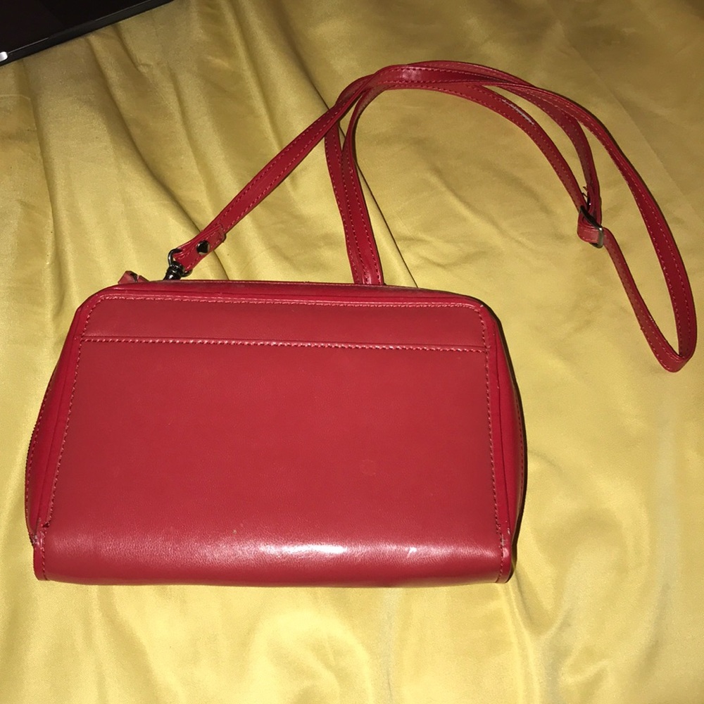 Ruby Red Clutch with Strap